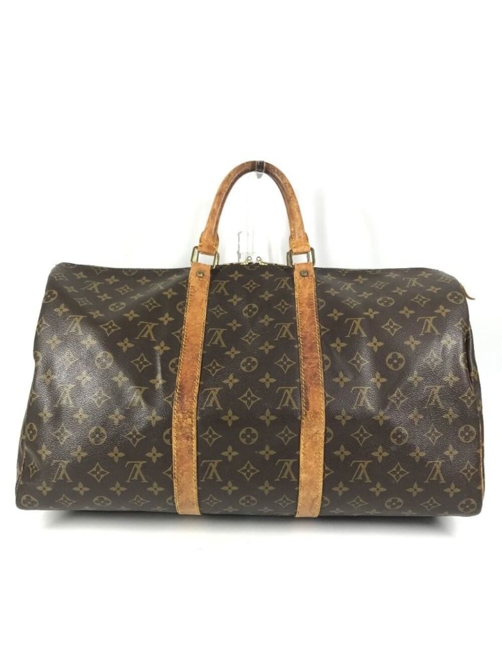 Louis Vuitton Boston Bag Keepall 50 Monogram Canvas Brown